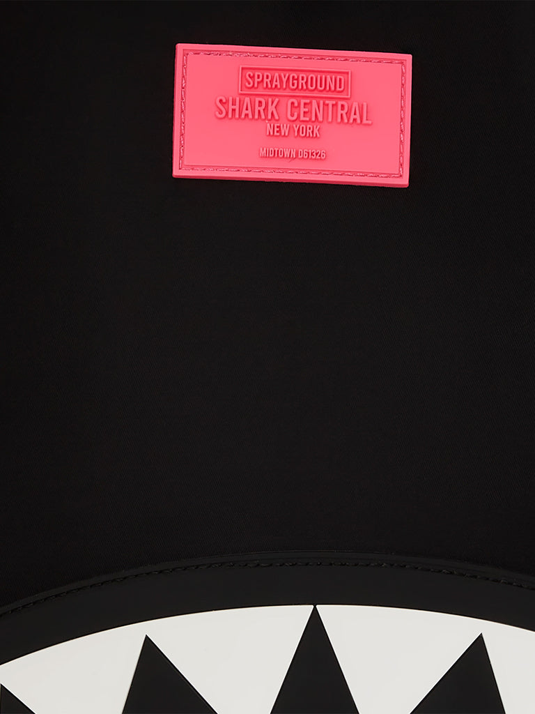 SPRAYGROUND zaino shark central nylon black pink 910B7089NSZ nylon nero