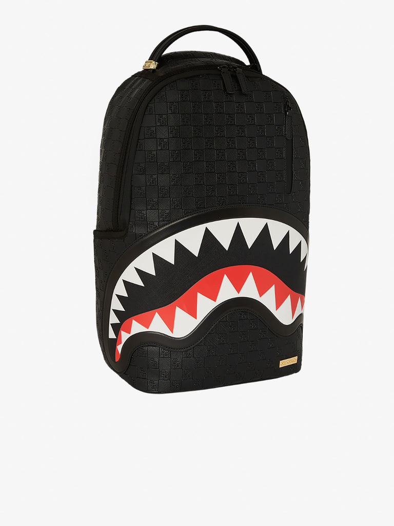 SPRAYGROUND zaino black out sharks in paris dlxsv 910B7531NSZ pvc nero
