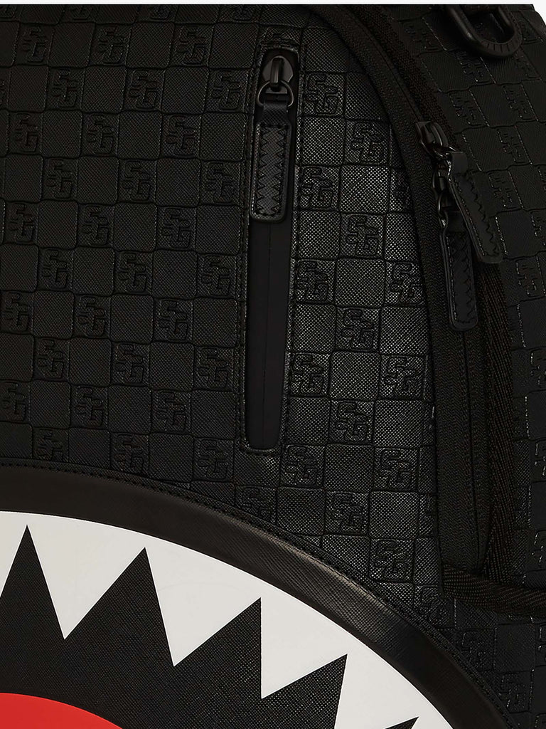 SPRAYGROUND zaino black out sharks in paris dlxsv 910B7531NSZ pvc nero