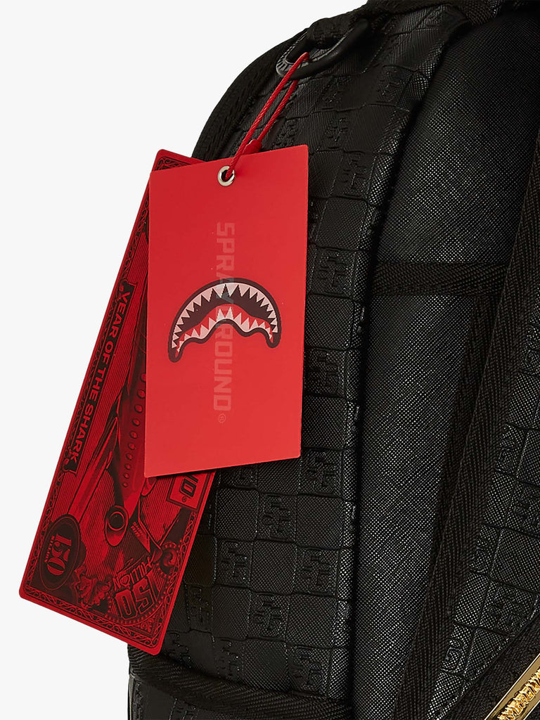 SPRAYGROUND zaino black out sharks in paris dlxsv 910B7531NSZ pvc nero