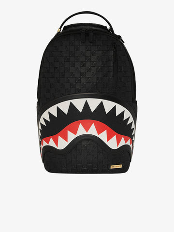 SPRAYGROUND zaino black out sharks in paris dlxsv 910B7531NSZ pvc nero