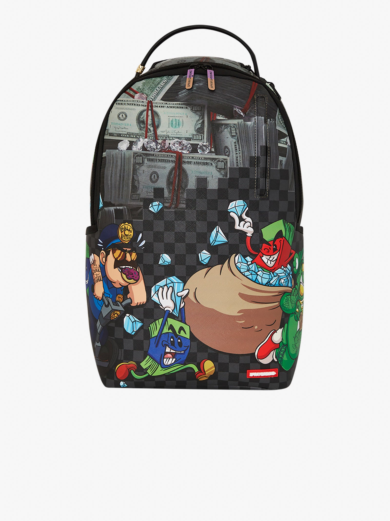 SPRAYGROUND backpack money team diamond heist 910B7534NSZ pvc