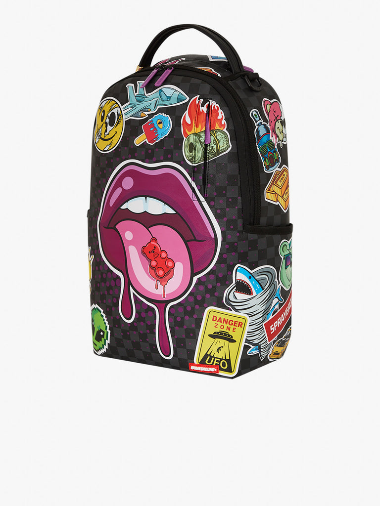 SPRAYGROUND zaino lips smack down dlxsv 910B7581NSZ pvc multicolor