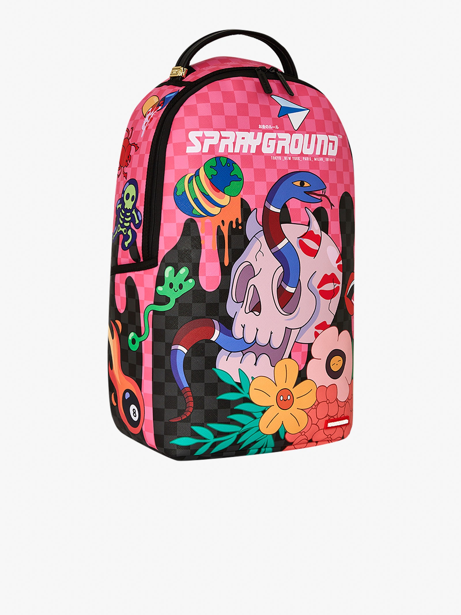 SPRAYGROUND wtf backpack skull drip dlxsv 910B7604NSZ pink pvc