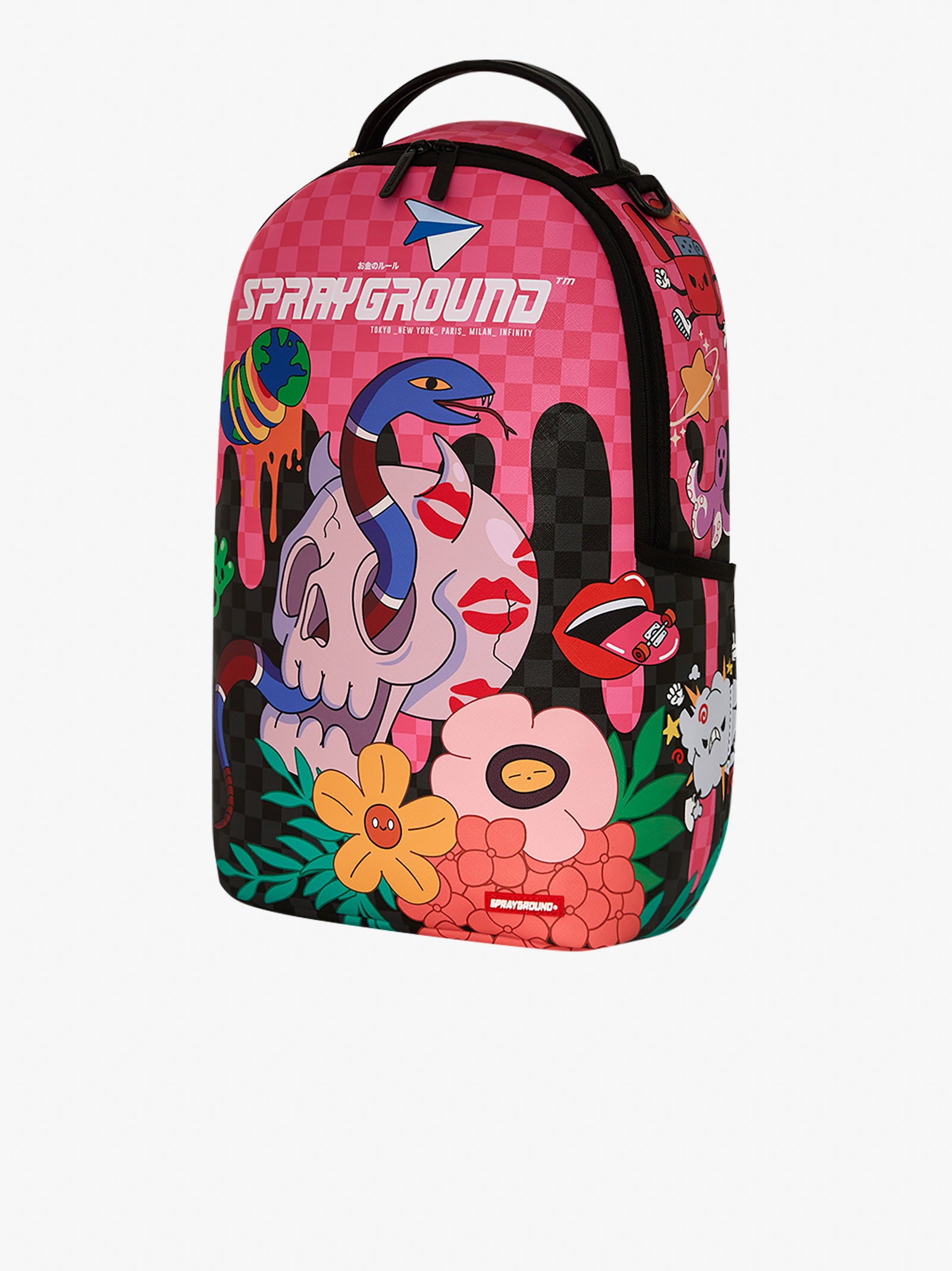 SPRAYGROUND wtf backpack skull drip dlxsv 910B7604NSZ pink pvc