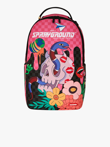 SPRAYGROUND zaino wtf skull drip dlxsv 910B7604NSZ pvc rosa