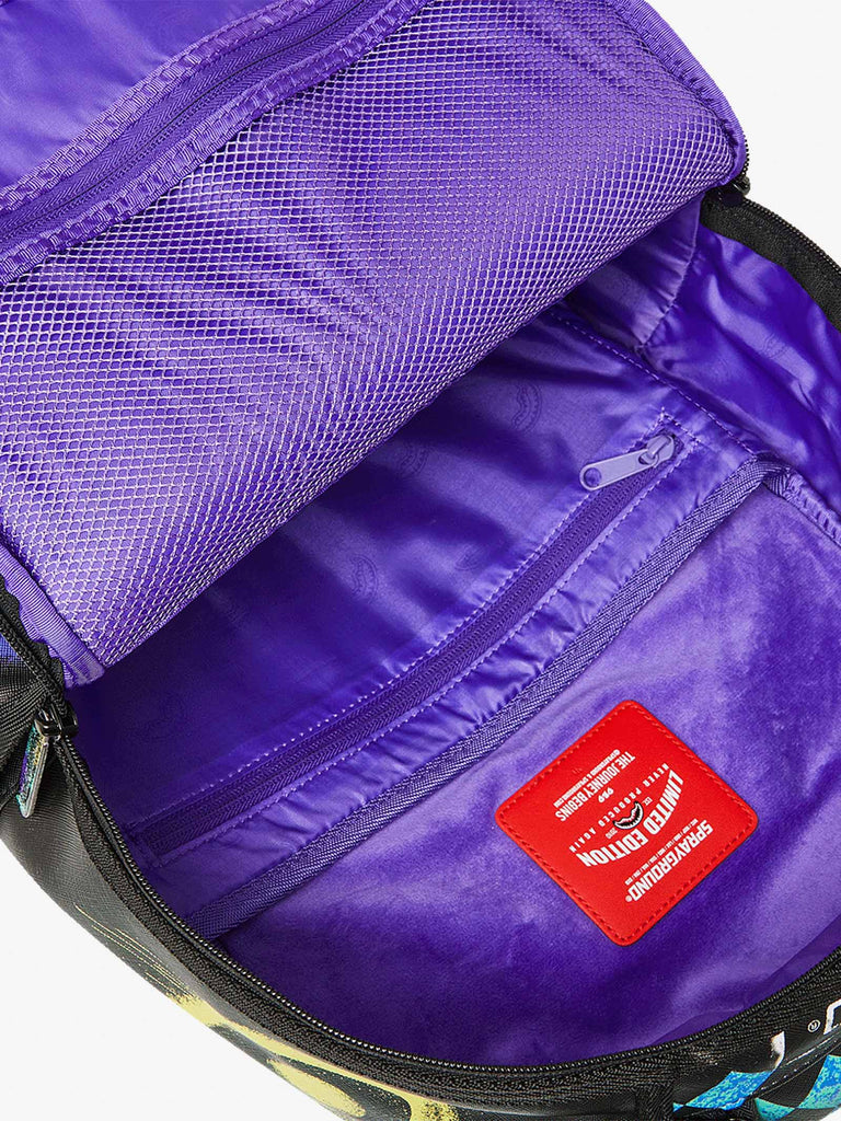 SPRAYGROUND zaino shark central stencils- black dlxsv 910B7620NSZ pvc multicolor