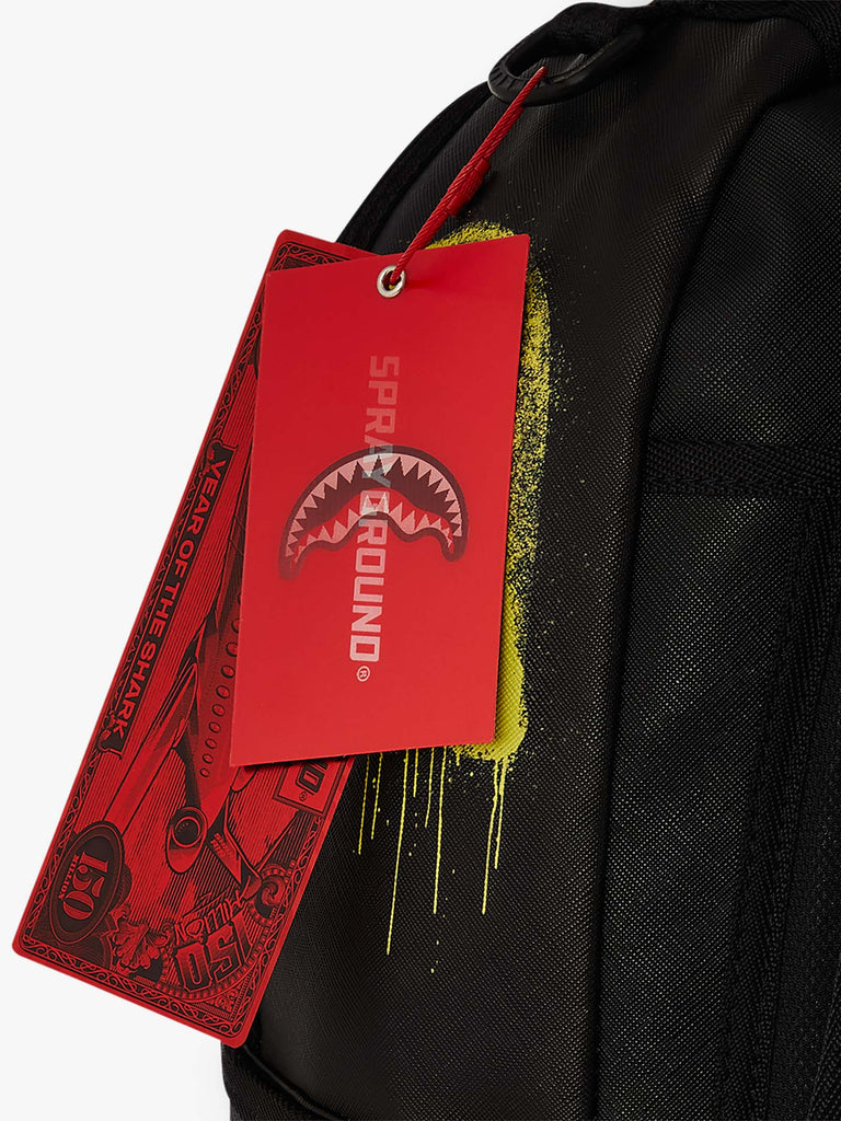 SPRAYGROUND zaino shark central stencils- black dlxsv 910B7620NSZ pvc multicolor