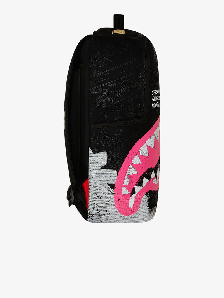 SPRAYGROUND zaino shark central sorbet hand painted dlx-cotton 910B7631NSZ nero