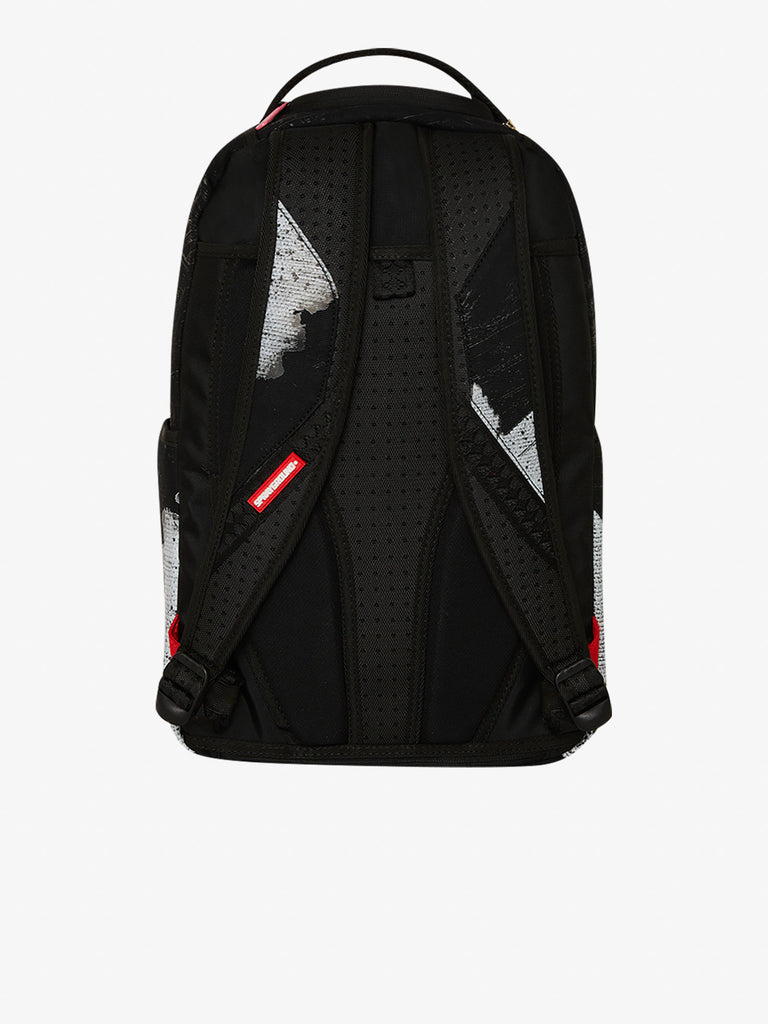 SPRAYGROUND zaino shark central sorbet hand painted dlx-cotton 910B7631NSZ nero