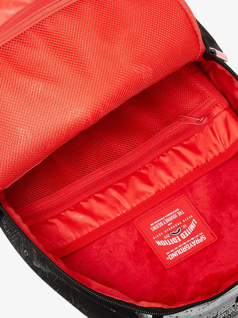 SPRAYGROUND zaino shark central sorbet hand painted dlx-cotton 910B7631NSZ nero