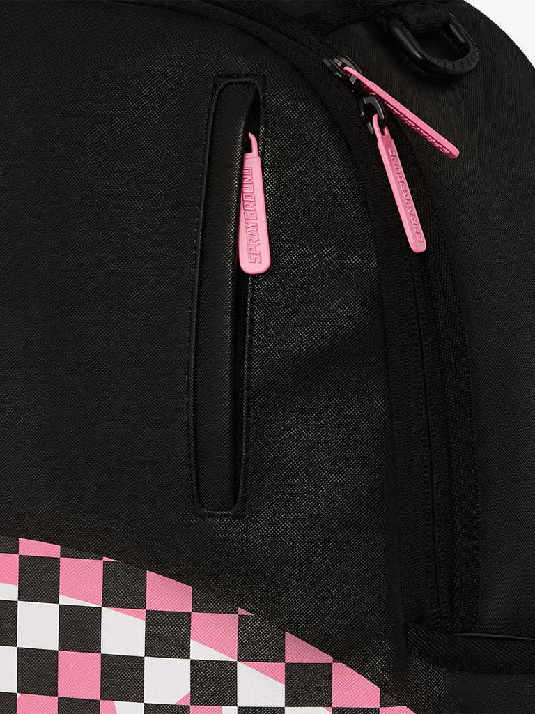 SPRAYGROUND zaino shark central breakup check sorbet grey 910B7635NSZ pvc nero