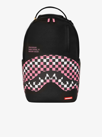 SPRAYGROUND zaino shark central breakup check sorbet grey 910B7635NSZ pvc nero