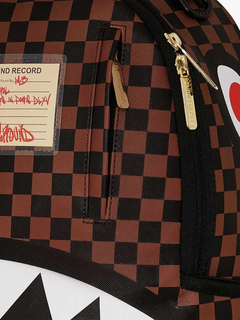 SPRAYGROUND zaino sharks in paris lost & found 910B7687NSZ pvc marrone