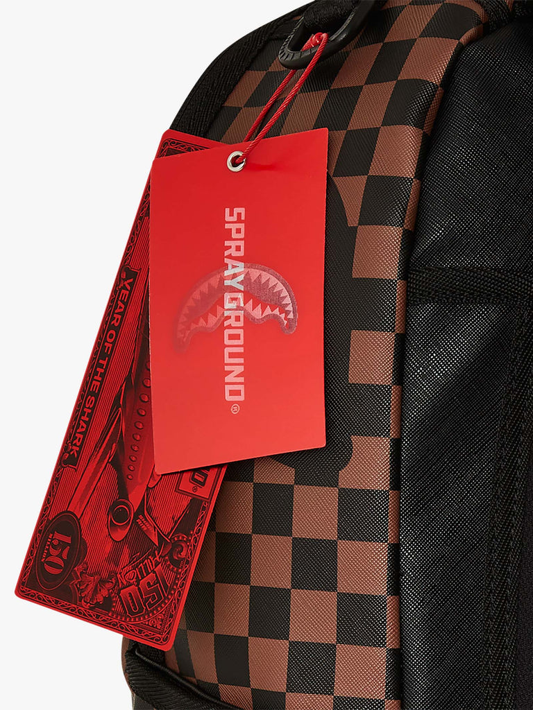 SPRAYGROUND zaino sharks in paris lost & found 910B7687NSZ pvc marrone