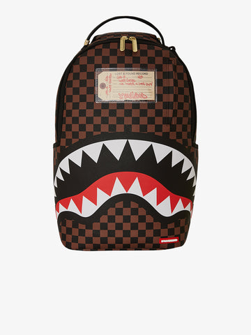 SPRAYGROUND zaino sharks in paris lost & found 910B7687NSZ pvc marrone