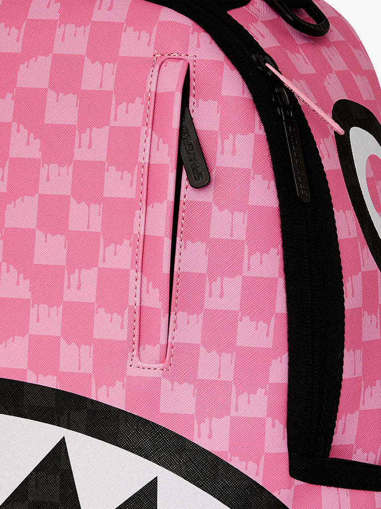 SPRAYGROUND zaino pink and black drip check dlxsv 910B7694NSZ pvc rosa