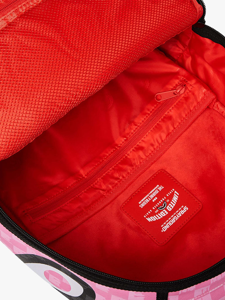 SPRAYGROUND zaino pink and black drip check dlxsv 910B7694NSZ pvc rosa