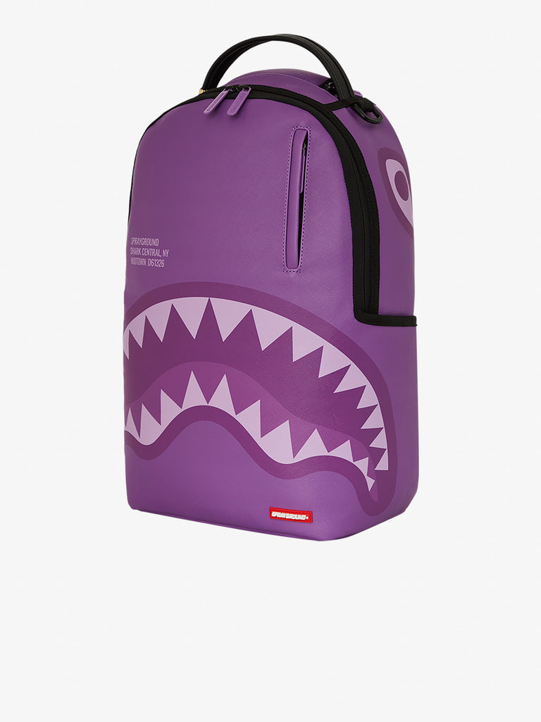 SPRAYGROUND zaino purple shark central dlxvs 910B7740NSZ pvc lilla