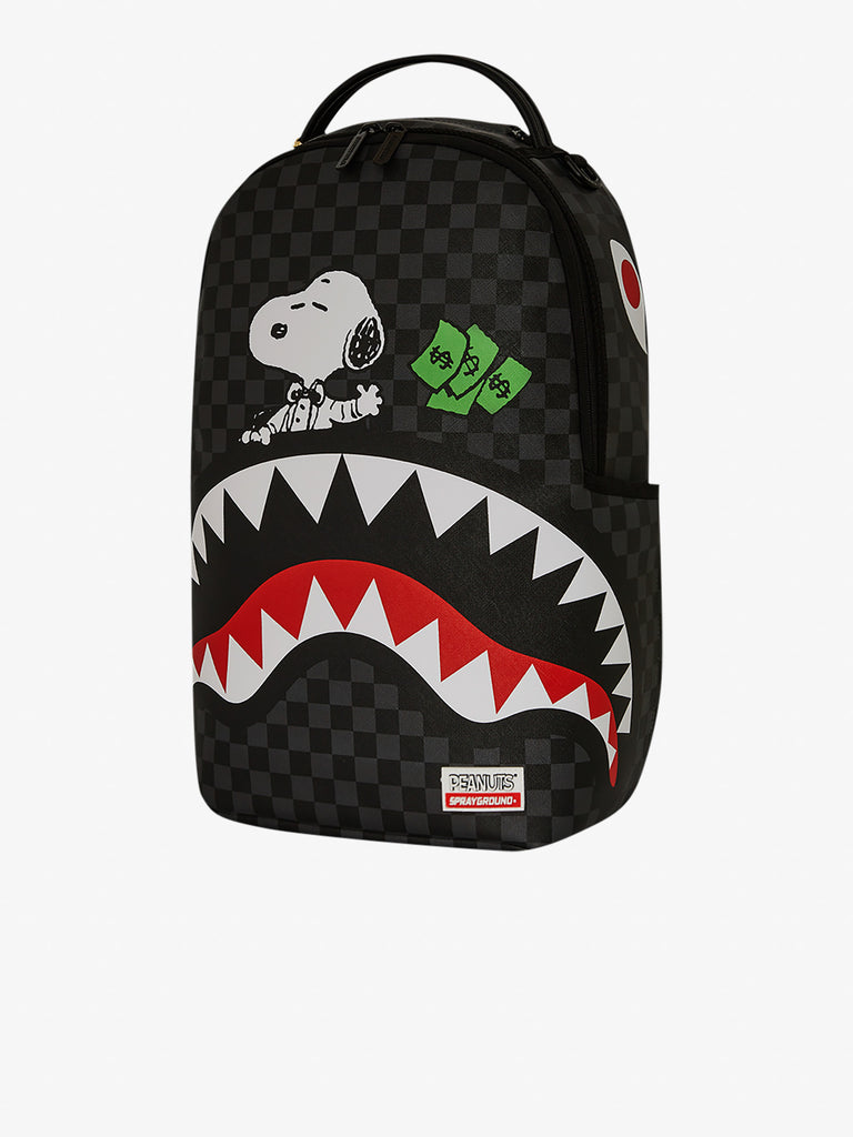 SPRAYGROUND zaino snoopy top shark money dlxsv 910B7741NSZ pvc grigio