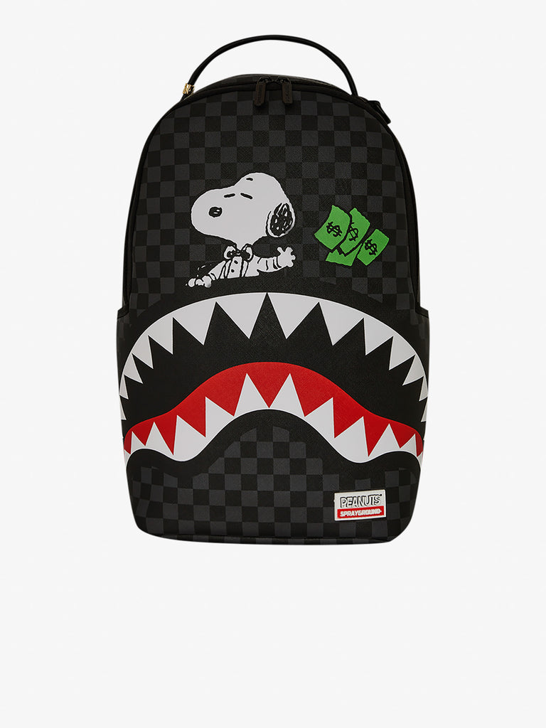 SPRAYGROUND zaino snoopy top shark money dlxsv 910B7741NSZ pvc grigio