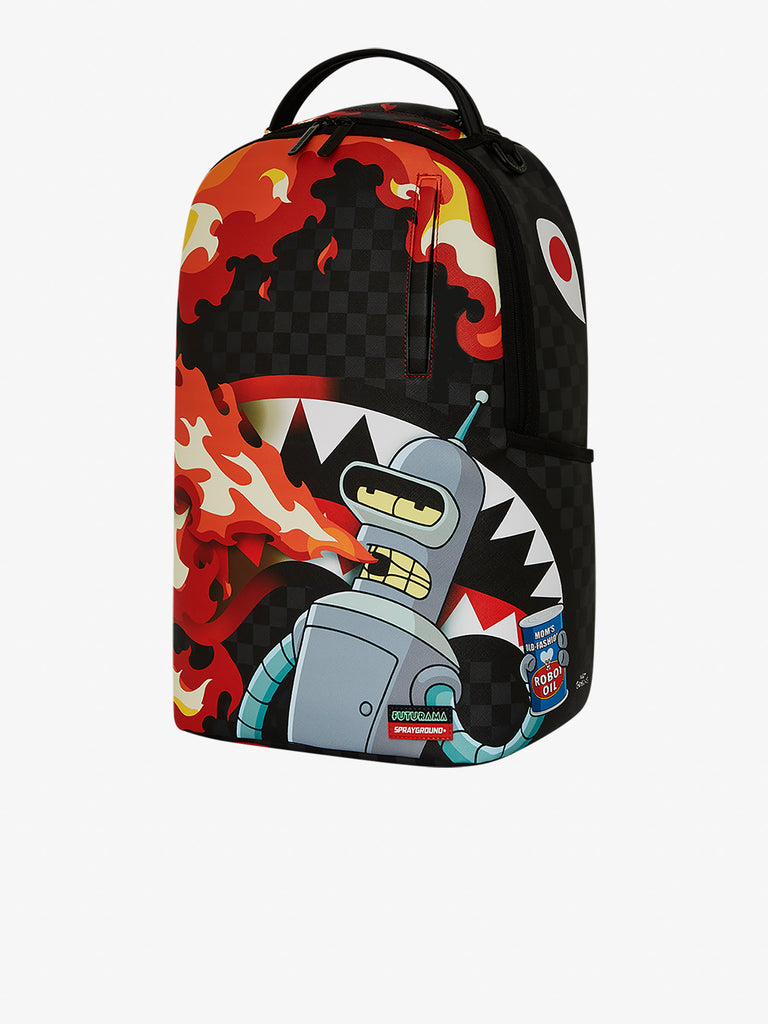 SPRAYGROUND zaino bender fire drama dlxv 910B7795NSZ pvc arancione