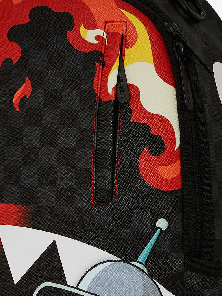 SPRAYGROUND zaino bender fire drama dlxv 910B7795NSZ pvc arancione