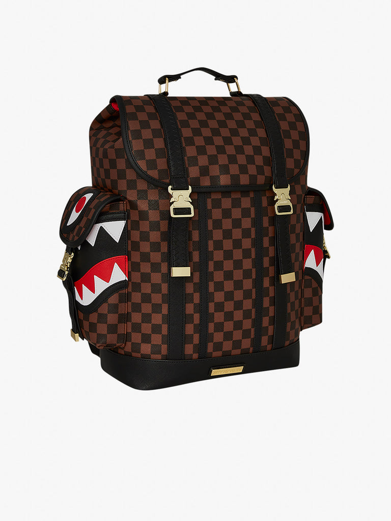 SPRAYGROUND zaino sawtooth sharks in paris monte carlo 910B7834NSZ pvc marrone