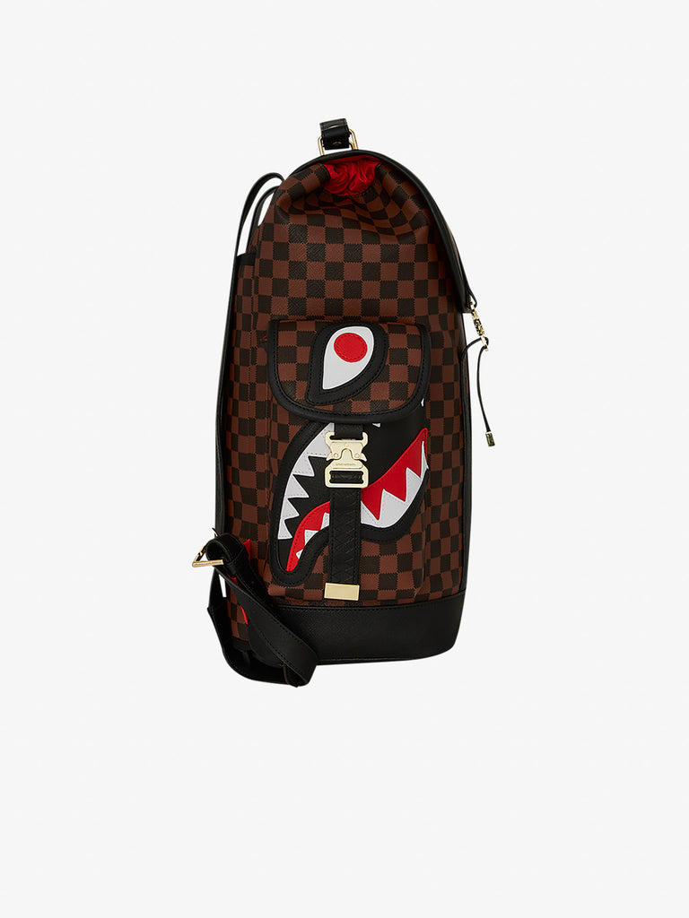 SPRAYGROUND zaino sawtooth sharks in paris monte carlo 910B7834NSZ pvc marrone