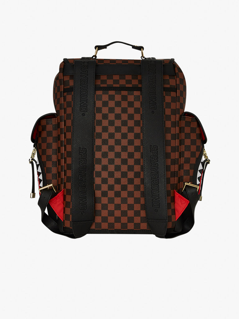 SPRAYGROUND zaino sawtooth sharks in paris monte carlo 910B7834NSZ pvc marrone