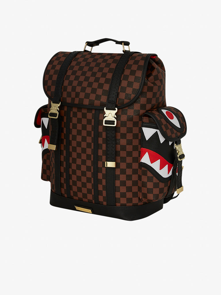 SPRAYGROUND zaino sawtooth sharks in paris monte carlo 910B7834NSZ pvc marrone