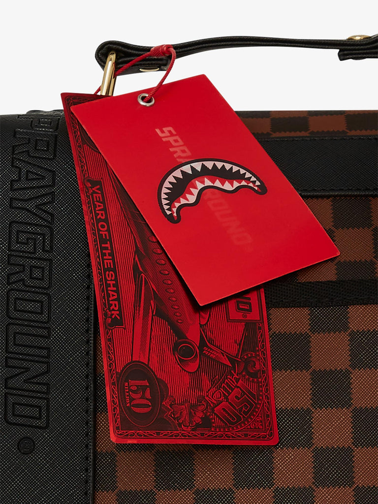 SPRAYGROUND zaino sawtooth sharks in paris monte carlo 910B7834NSZ pvc marrone