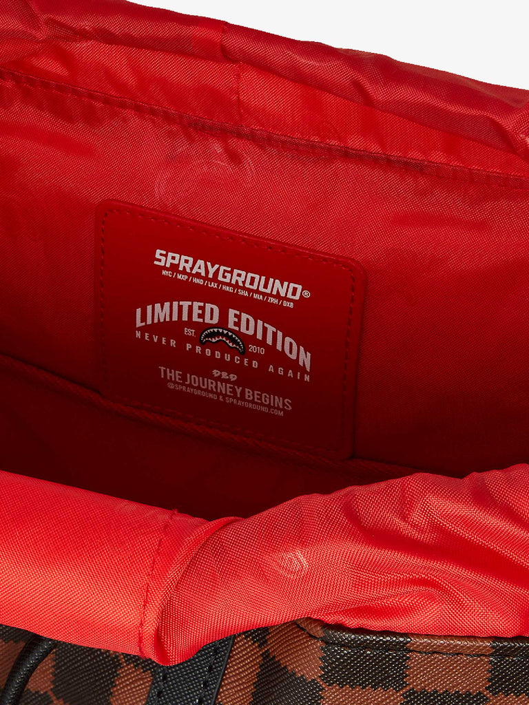 SPRAYGROUND zaino sawtooth sharks in paris monte carlo 910B7834NSZ pvc marrone