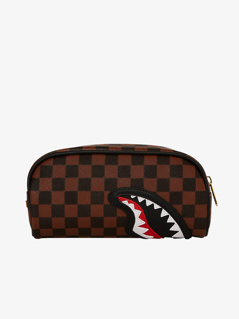 SPRAYGROUND pochette sawtooth sharks in paris 910B7845NSZ pvc marrone