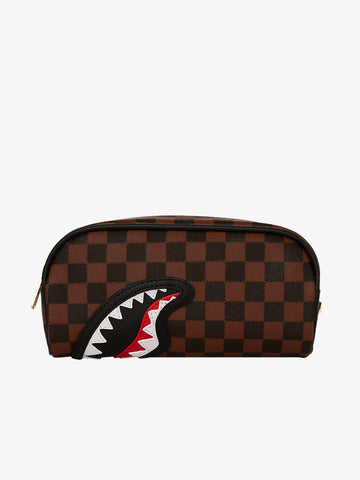 SPRAYGROUND pochette sawtooth sharks in paris 910B7845NSZ pvc marrone