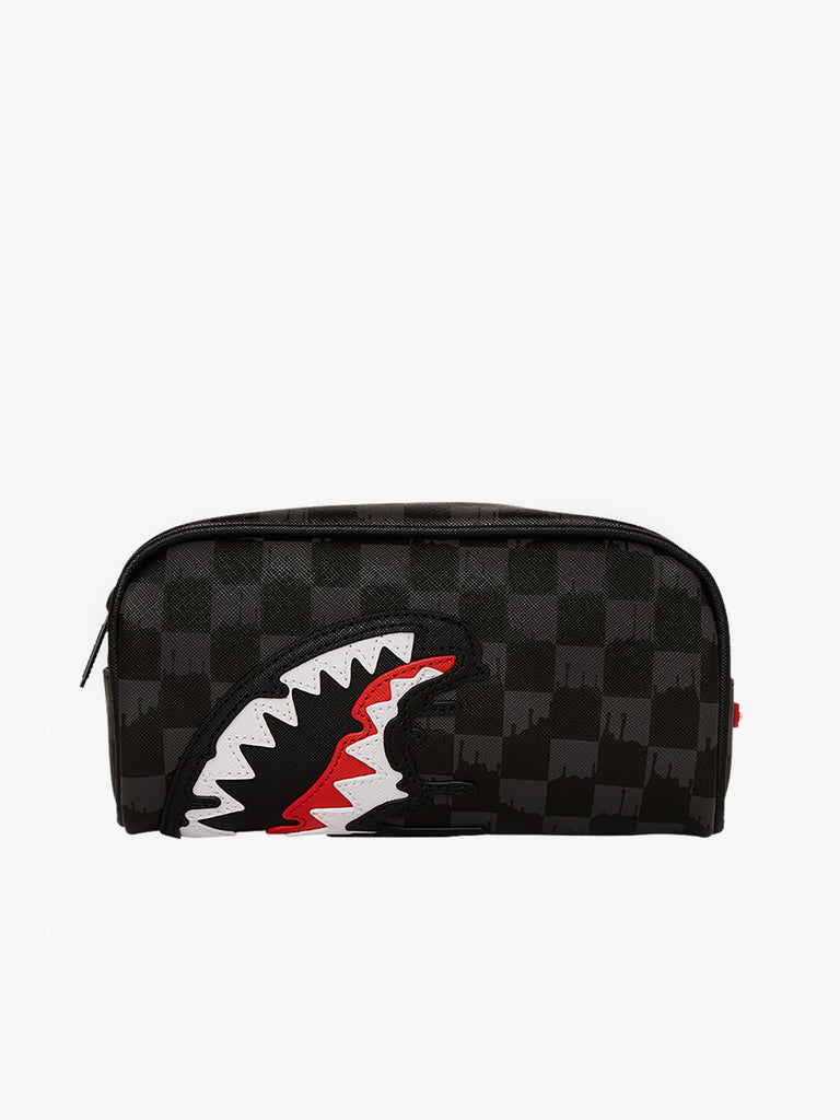SPRAYGROUND pochette dripping sharks in paris 910B7972NSZ pvc nero
