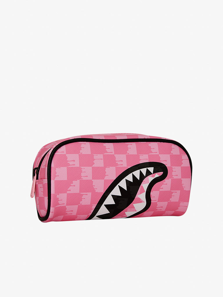 SPRAYGROUND pochette pink and black drip check 910B8113NSZ pvc rosa