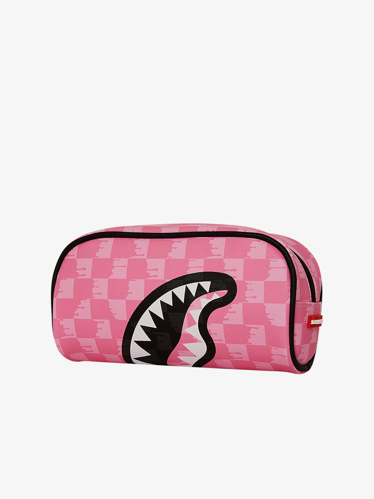 SPRAYGROUND pochette pink and black drip check 910B8113NSZ pvc rosa