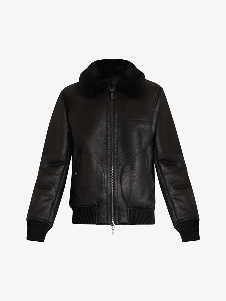 SSEINSE giubbotto bomber con elastico uomo nero