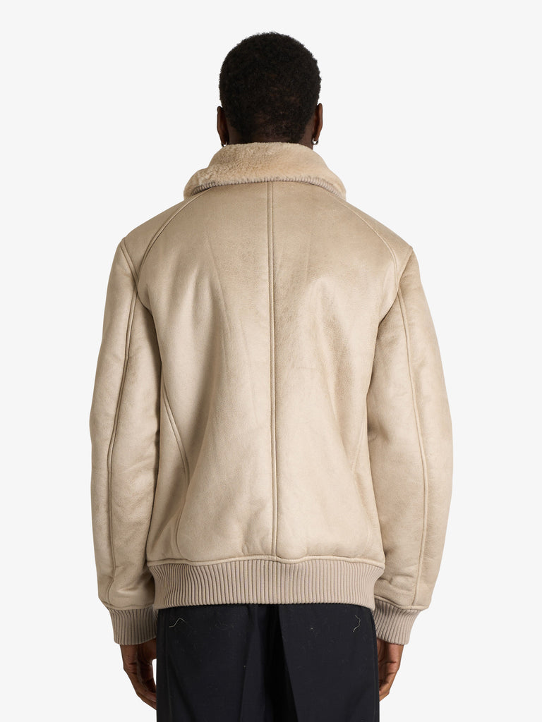 SSEINSE giubbotto bomber con elastico uomo beige