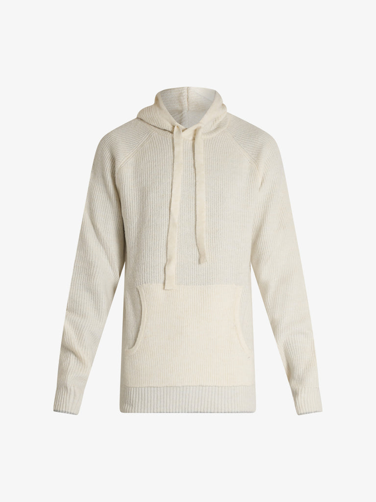 SSEINSE felpa con cappuccio doppio colore uomo bianco