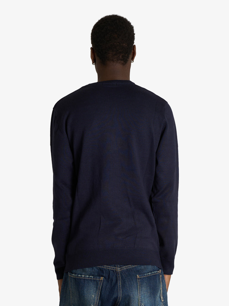 SSEINSE maglia in misto viscosa uomo blu