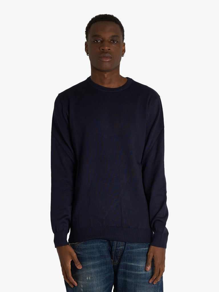 SSEINSE maglia in misto viscosa uomo blu