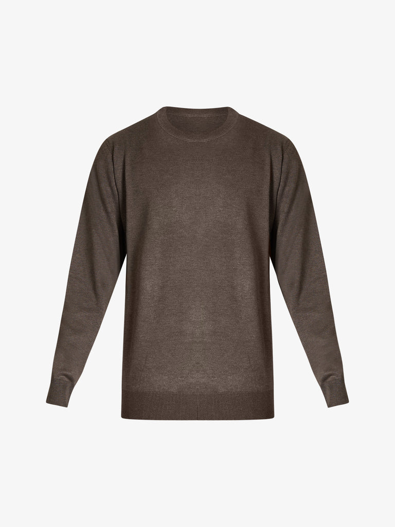 SSEINSE maglia in misto viscosa uomo grigio