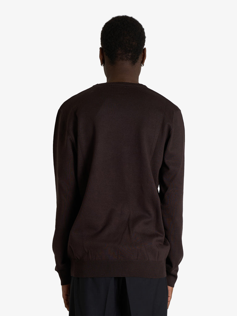 SSEINSE maglia in misto viscosa uomo marrone