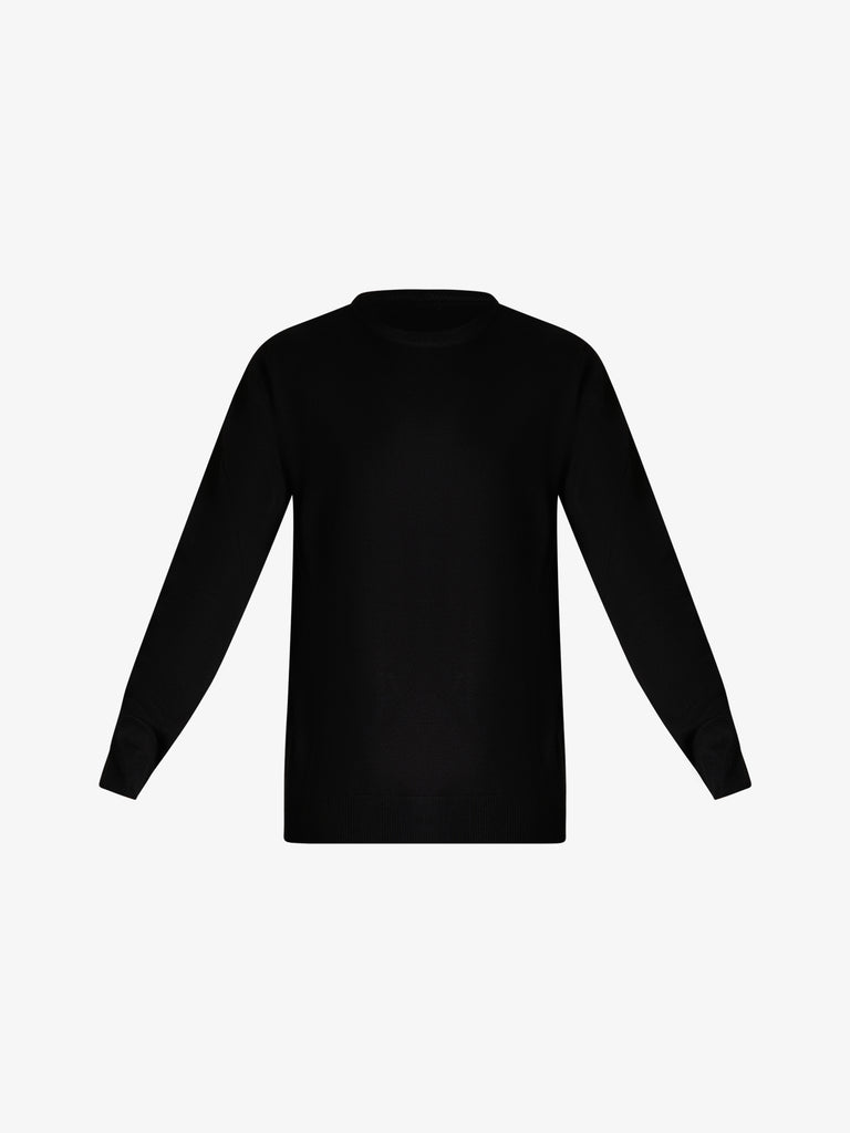 SSEINSE maglia in misto viscosa uomo nero