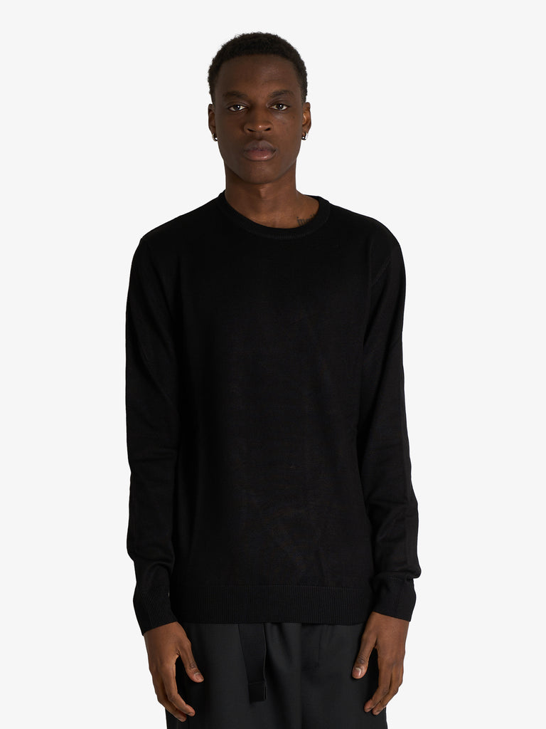 SSEINSE maglia in misto viscosa uomo nero