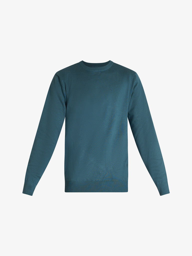 SSEINSE maglia in misto viscosa uomo azzurro