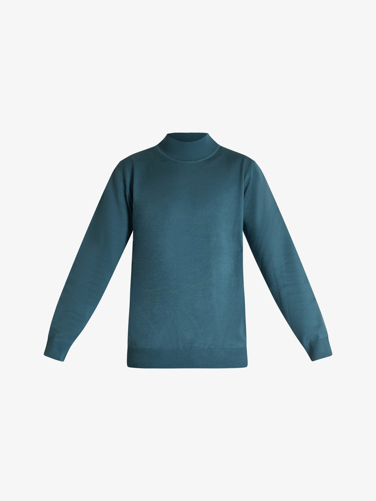 SSEINSE maglia a collo alto in viscosa uomo verde