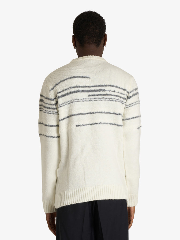 SSEINSE maglia lavorata uomo bianco